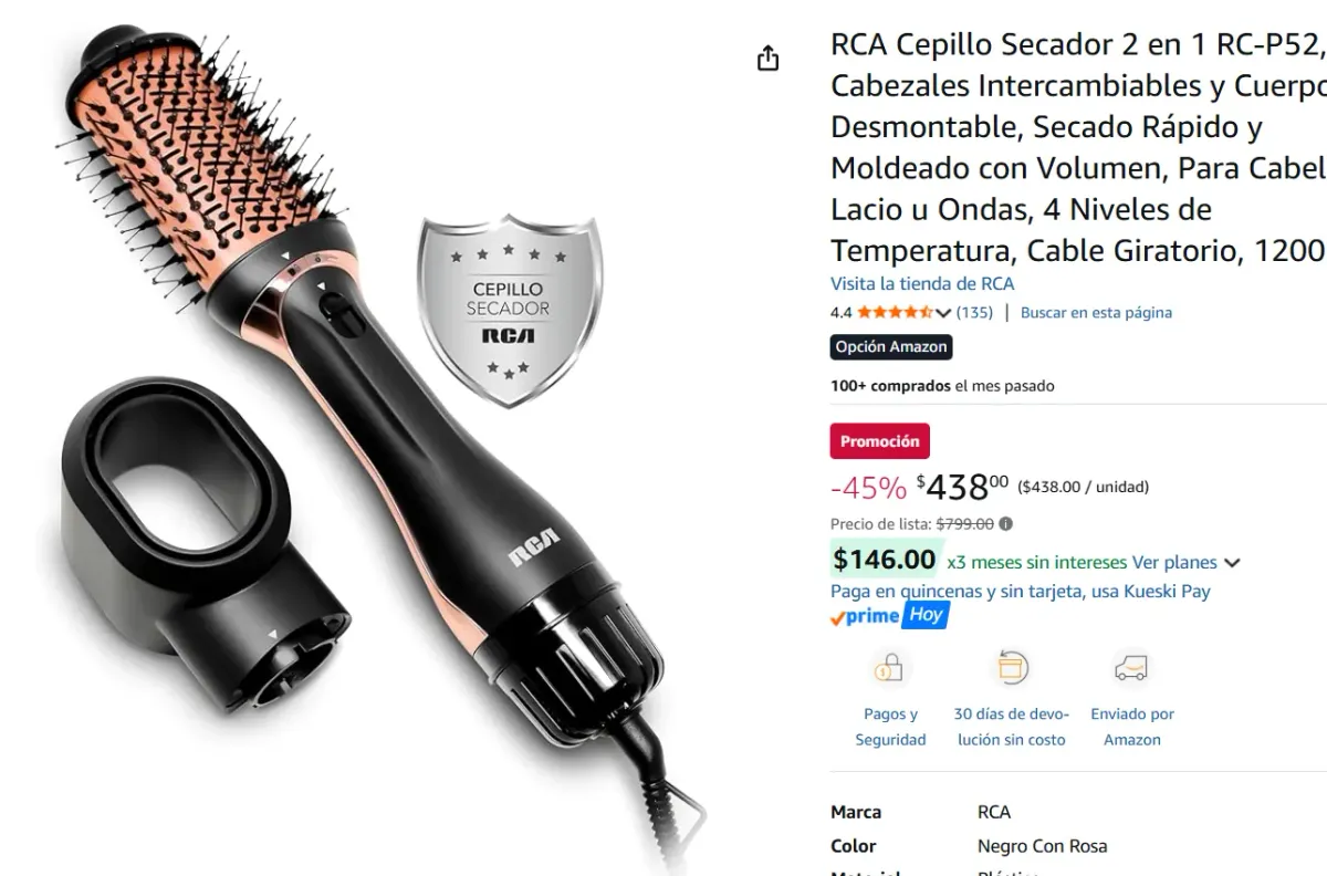 Cepillo Secador 2 en 1 