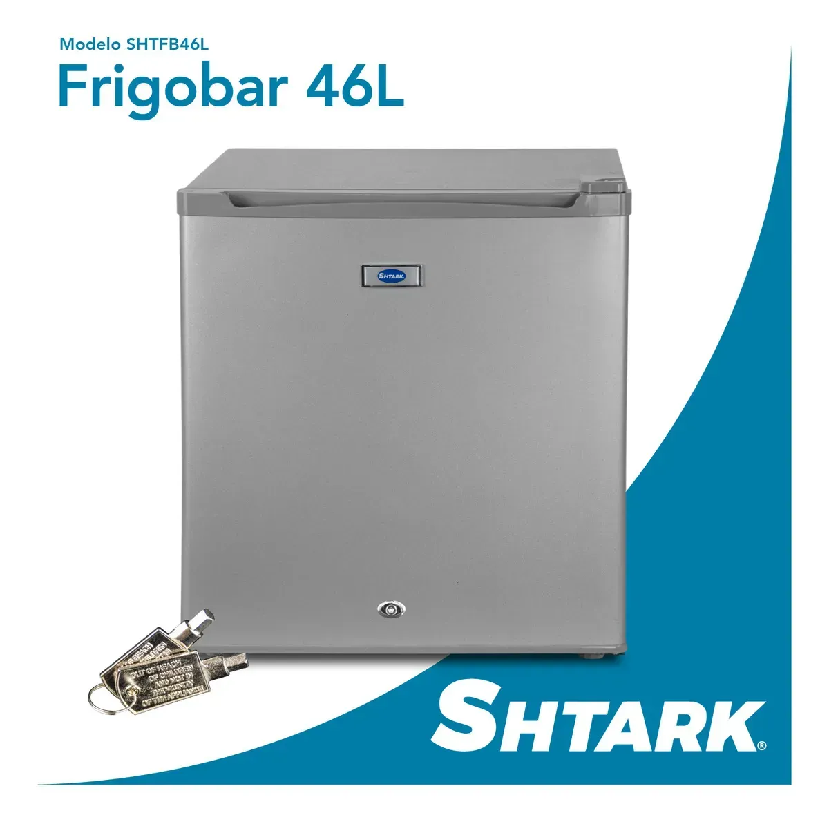 Frigobar Mini 1.6 Pies 46l Refrigerador Congelador Compacto Color Plateado