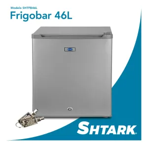 Frigobar Mini 1.6 Pies 46l Refrigerador Congelador Compacto Color Plateado