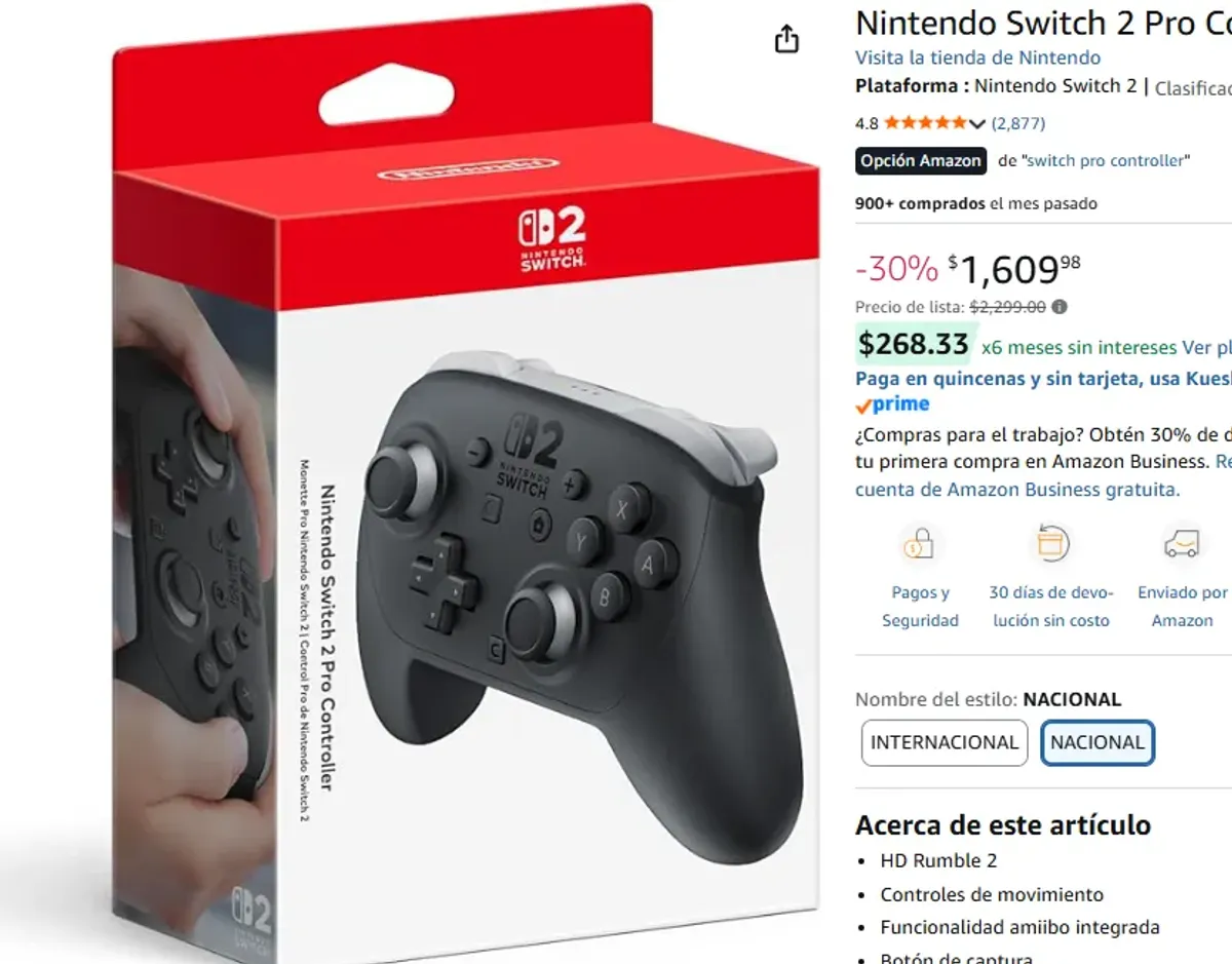 CONTROL PRO DE SWITCH 2 BAJA CON "THEBOYS2026"
