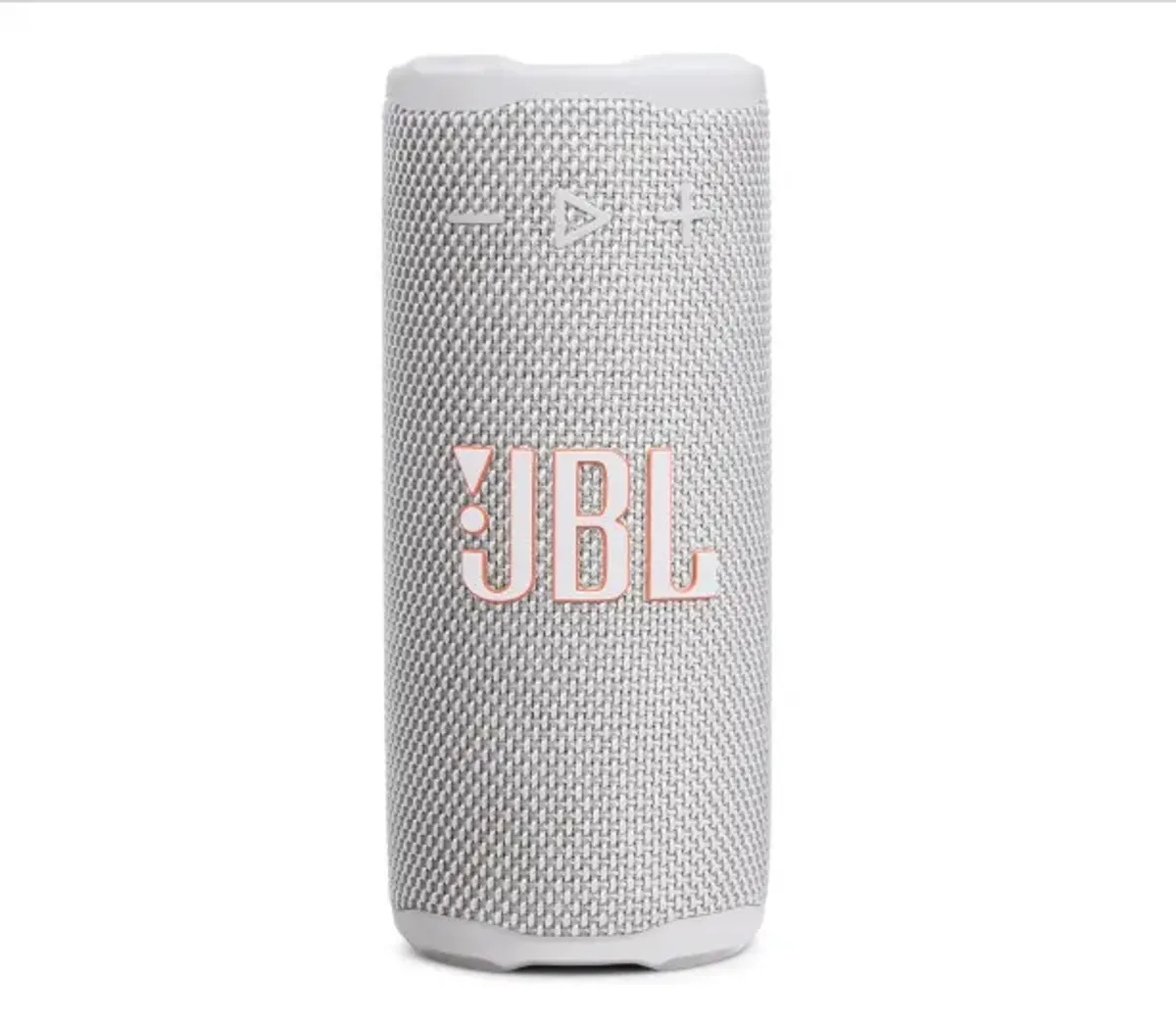 JBL Grip - Altavoz Bluetooth Compacto con Sonido Bold JBL Pro y luz Ambiental, hasta 14 Horas de Tiempo de reproducción, Agua, Polvo y caídas (IP68) y conexión multiparlante con Auracast (Blanco)