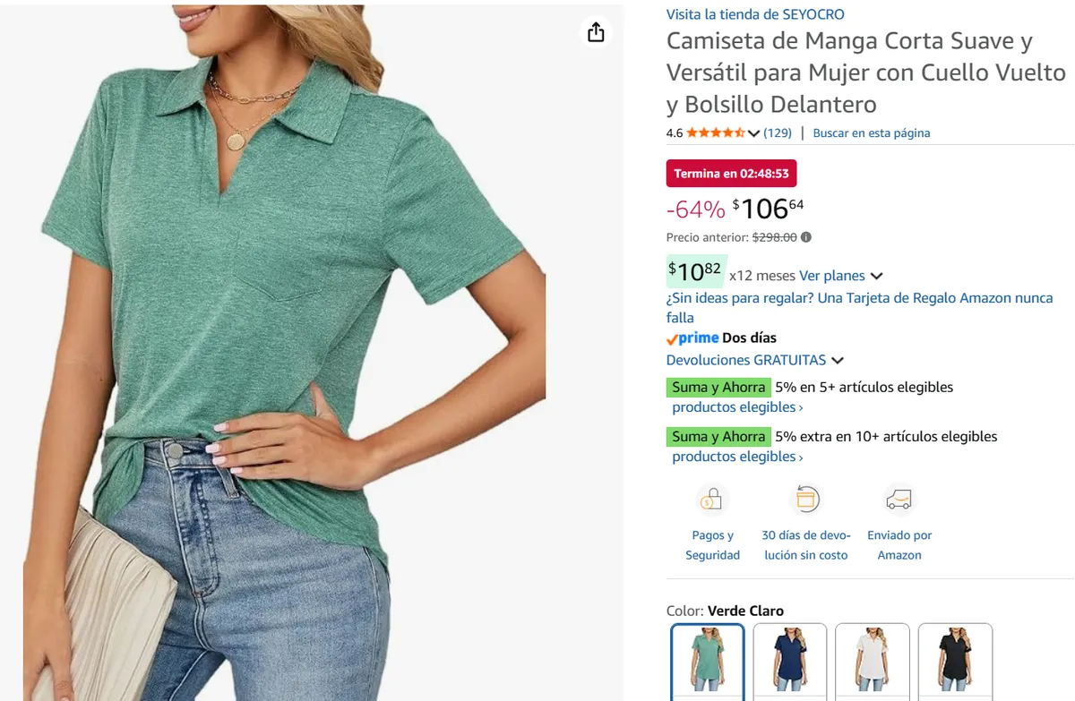 Camiseta de Manga Corta 