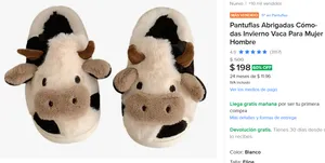 Pantuflas vaca 