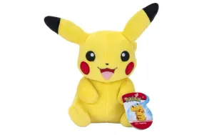 Pokémon - Peluche Oficial de Pikachu de 20.3 cm de Calidad Premium, Adorable, ultrasuave, Juguete de Peluche, Perfecto para Jugar y exhibir, Gotta Catch 'Em All, Amarillo
