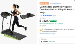 Caminadora Eléctrica Plegable 