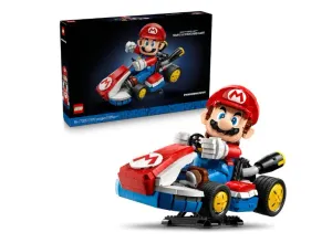 LEGO Super Mario : Mario Kart : Mario y Kart estándar Regalo Coleccionable para Adultos, Figura para Construir Nintendo, Modelo de Exhibición del Icónico Vehículo para Fans 72037