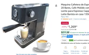 Cafetera de Espresso y Capuchino 