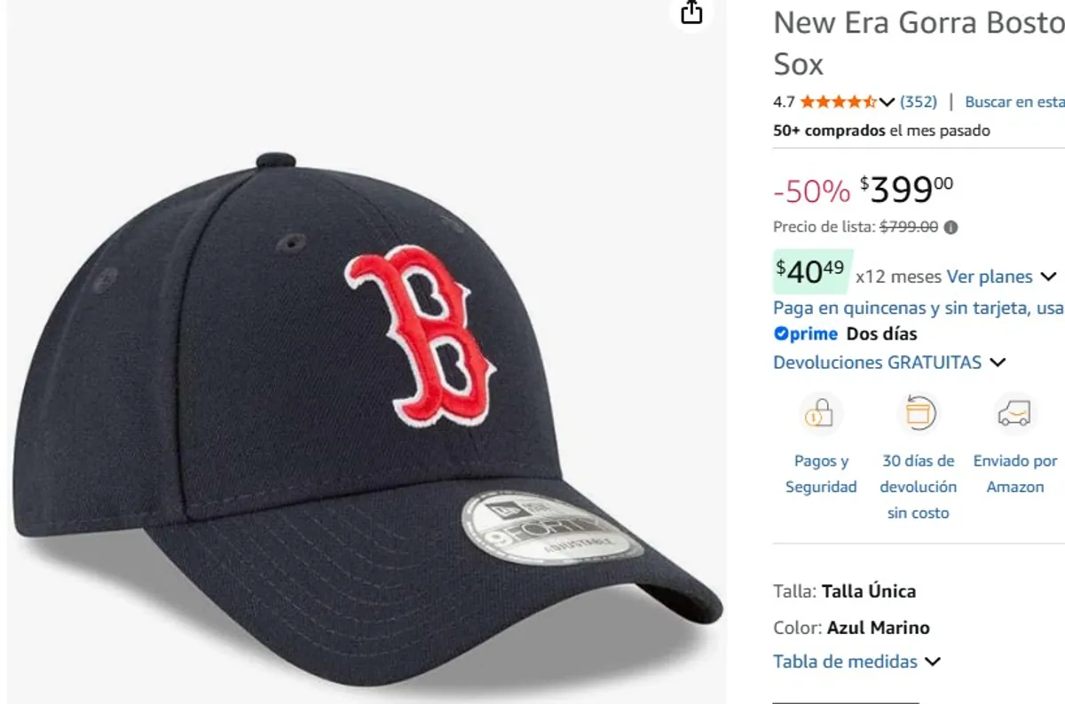New Era Gorra Boston Red Sox