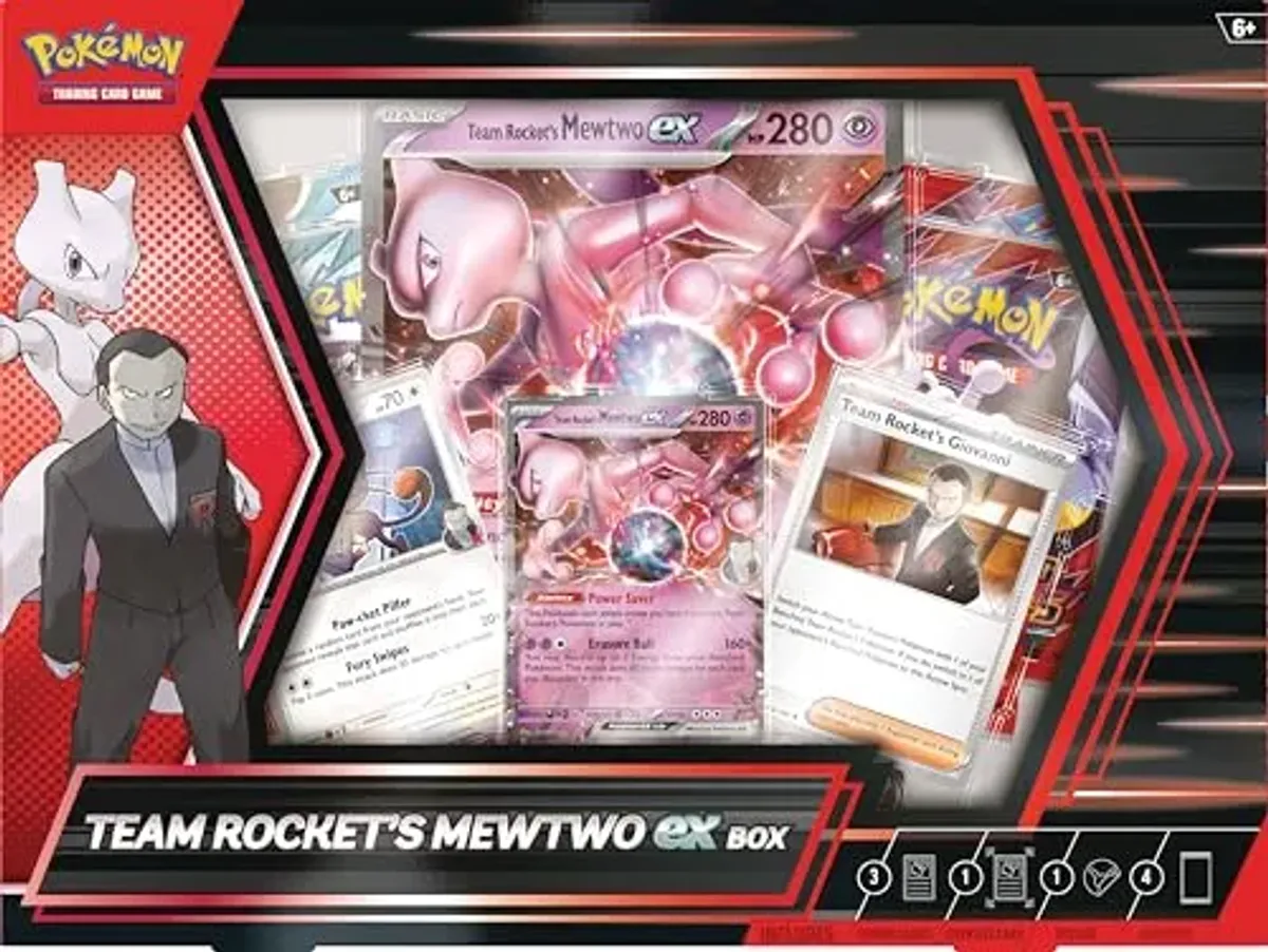 Pokémon TCG: Team Rocket’s Mewtwo ex Box
