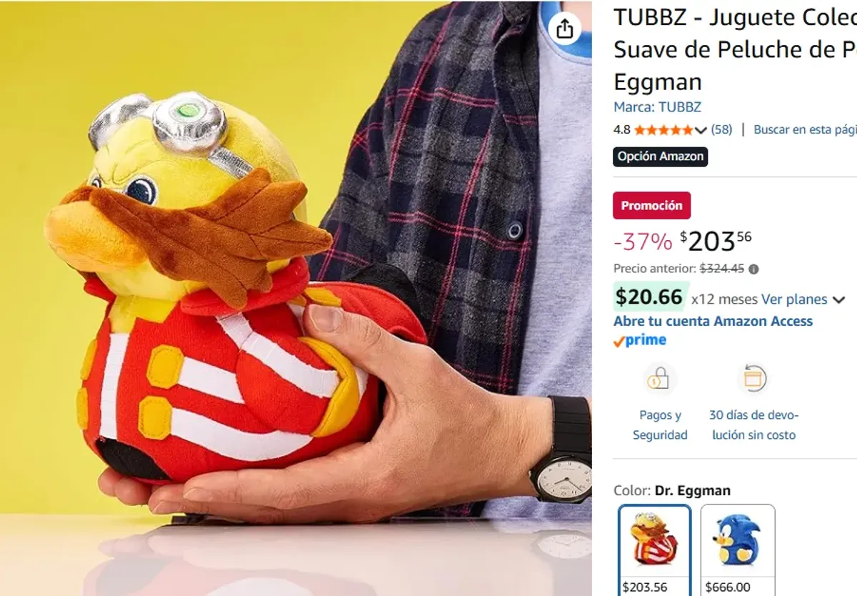 PELUCHE TUBBZ DE EGGMAN BARATISIMOOOOOOOOOO
