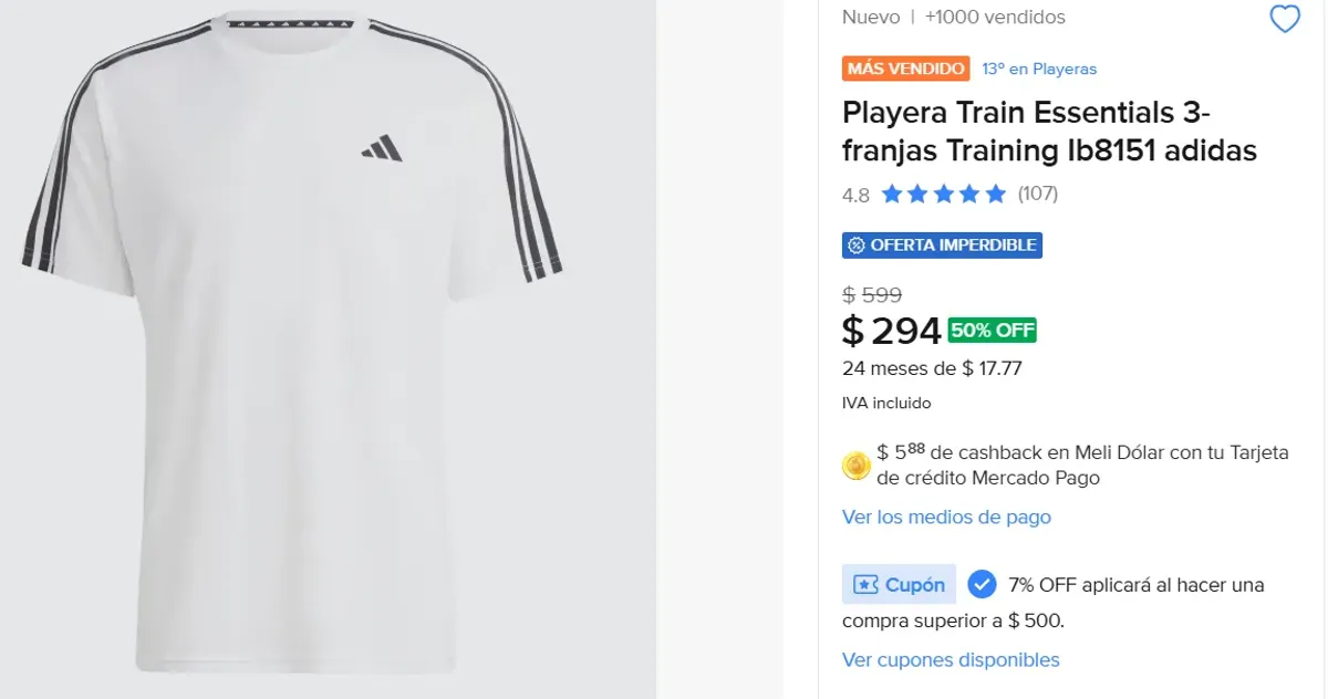 Playera adidas