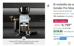 El molinillo de café Breville Smart Grinder Pro Silver, SCG820
