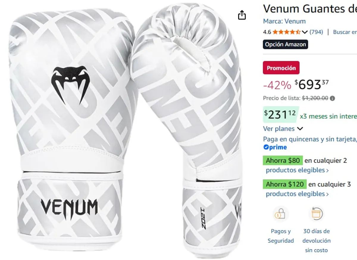 Venum Guantes de Boxeo