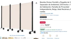 Biombo Divisor Plegable 