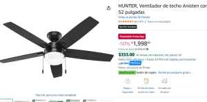 Ventilador de techo con Luz LED 