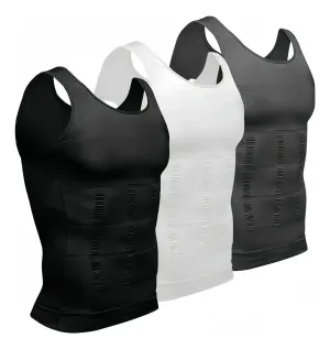 3 Pzs Fajas Hombre Compresión Playera Reductora Modeladora