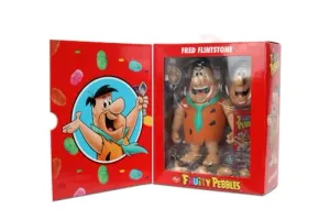 Jada Fruity Pebbles Fred Picapiedra - Figura de acción - Escala 1:12 - Totalmente articulado - Nostalgia Retro de Dibujos Animados - Juguete Coleccionable para Mayores de 8 años | Totalmente Articulado, Nostalgia Retro de Dibujos Animados, Juguete Coleccionable, Para Mayores de 8 años