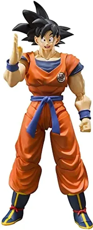 Tamashii Nations - Figura de acción Dragon Ball Super de Bandai S.H., Figura de acción de Son Goku (un Saiyajin Criado en la Tierra)