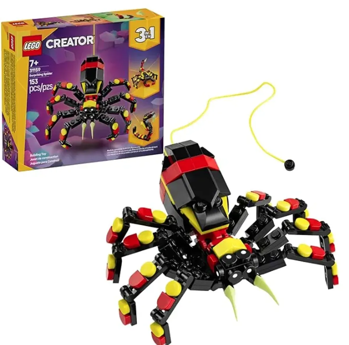 ARAÑA 3 EN 1 DE LEGO CREATOR BAJA MAS COMPRANDO 2