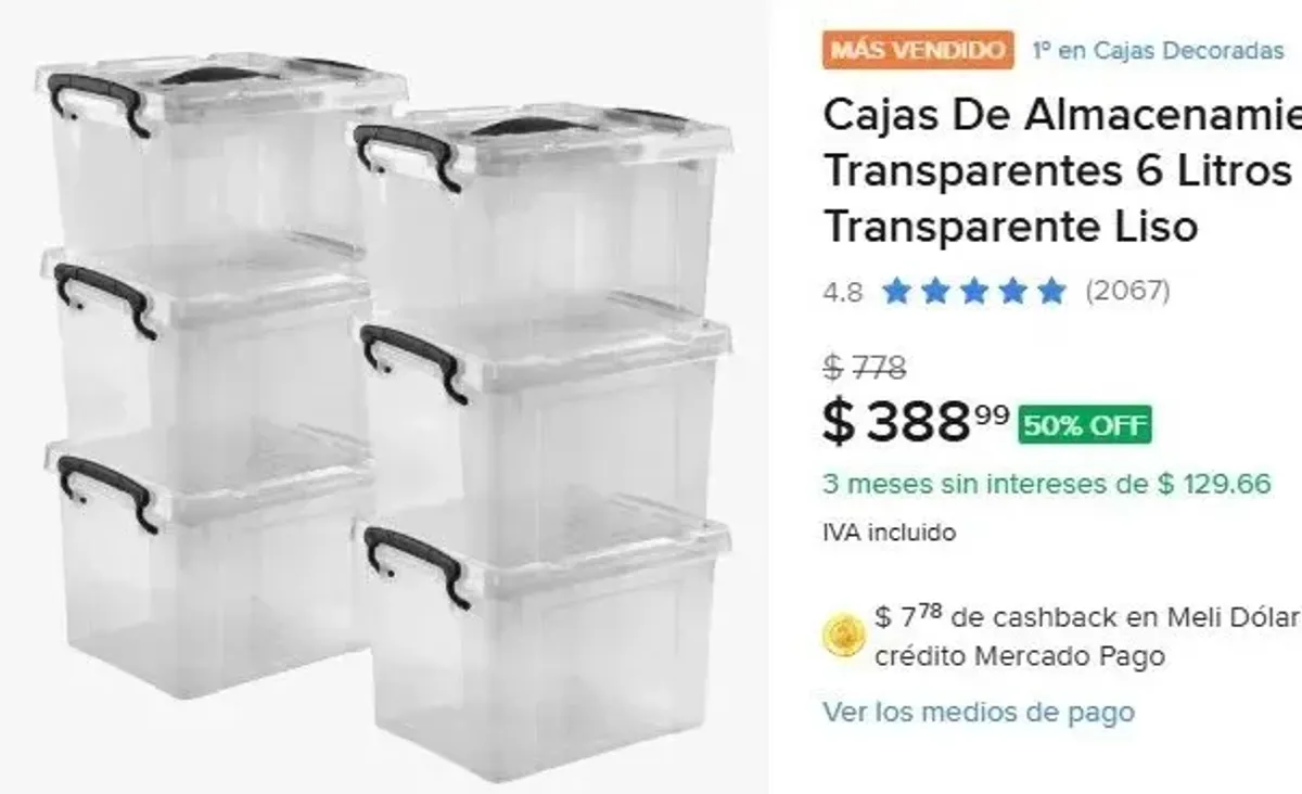 ACOMODA TODO EN CASA!!! PRECIAZO!!! Set de cajas de almacenamiento con 50% de descuento !!! Tiene envio FULL   