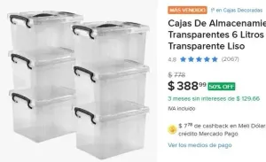ACOMODA TODO EN CASA!!! PRECIAZO!!! Set de cajas de almacenamiento con 50% de descuento !!! Tiene envio FULL   