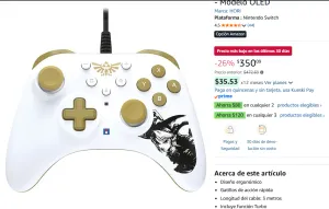 CONTROL ALÁMBRICO DE ZELDA