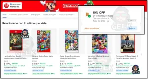TIENDA OFICIAL DE NINTENDO EN MERCADOLIBRE PARA APROVECHAR EL CUPÓN "CUENTA17"!!