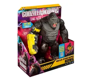 Godzilla x Kong Mega Deluxe Power Punch Kong The New Empire Figura Articulada de Acción con Sonidos Original de Bandai de 13” (33 cm.)