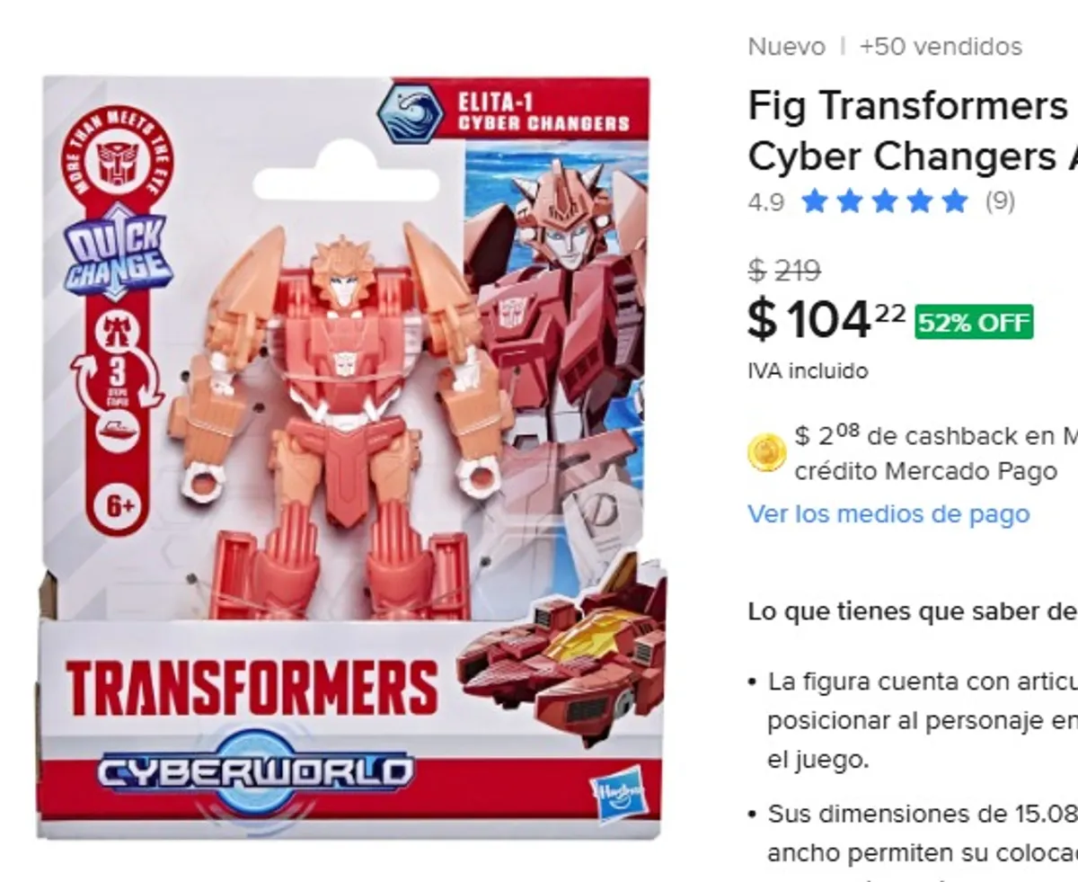 Fig Transformers Cyberworld Cyber Changers Autobot Elita-1
