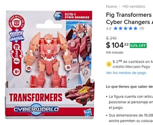 Fig Transformers Cyberworld Cyber Changers Autobot Elita-1