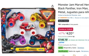 MULTIPACK MONSTER JAM DE MARVEL