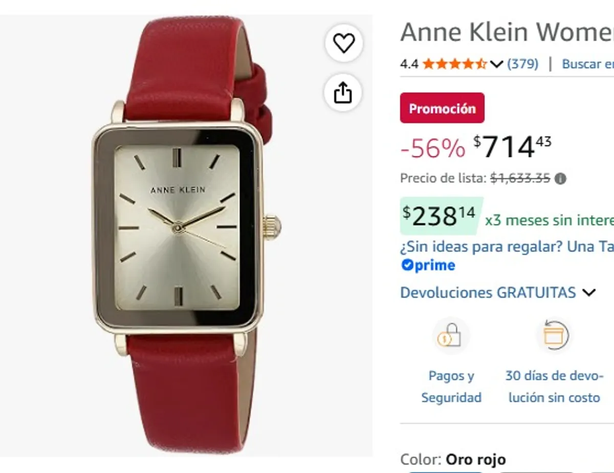 Anne Klein Women's Strap Watch, AK/3702