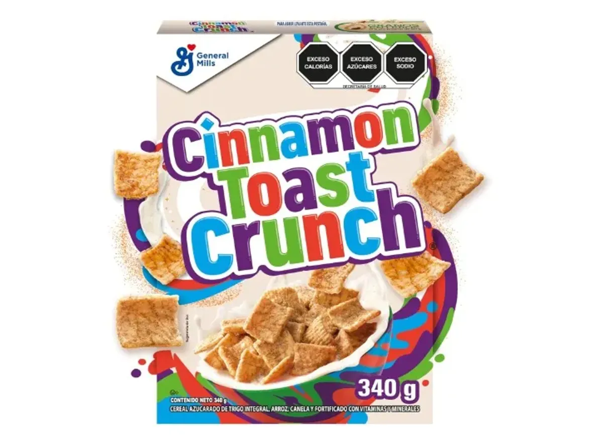 Cereal Nestlé Cinnamon Toast Crunch|Cuadritos Crujientes Azucarados Sabor Canela Elaborados con Granos Integrales Caja de 340g