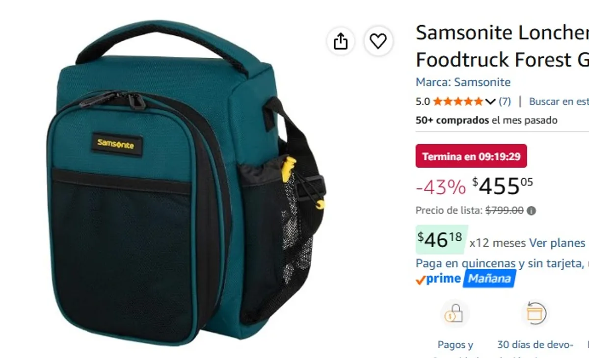 Samsonite Lonchera Refraction Foodtruck Forest Green