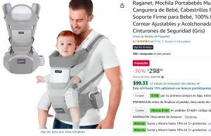 Mochila Portabebés Multiusos