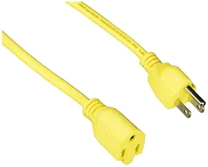 Surtek 136171 Extensión Eléctrica Uso Rudo Aterrizada Color Amarillo 5 m