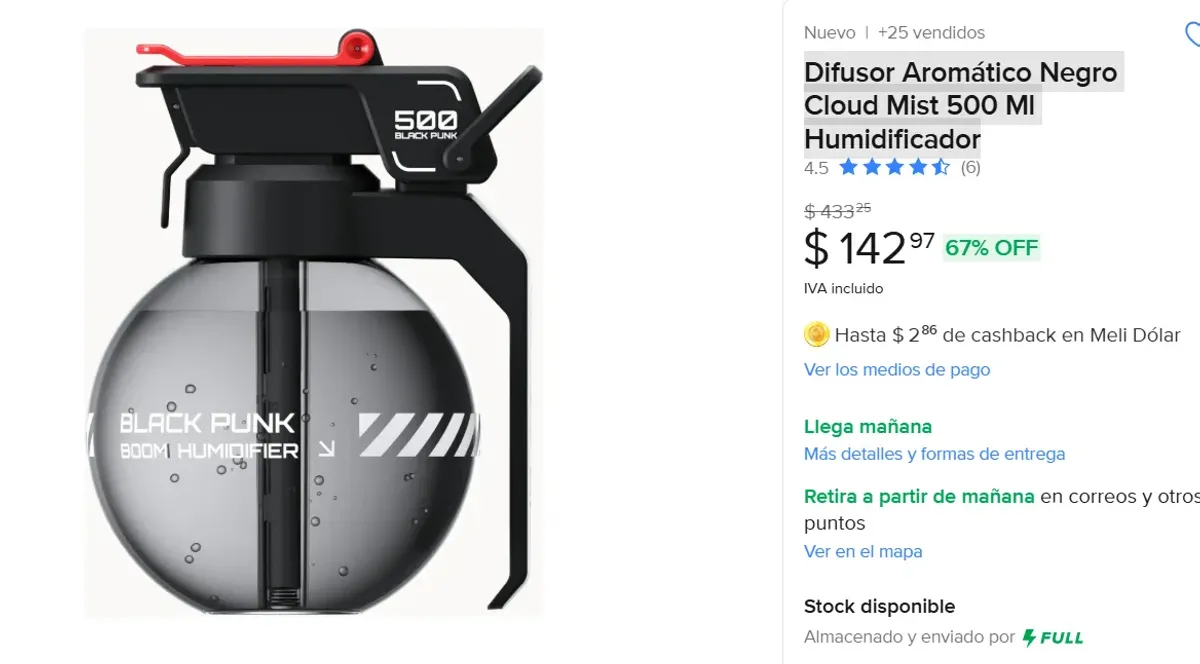 Difusor Aromático 500 Ml Humidificador