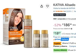 KATIVA Alisado Brasileño, 225 ml