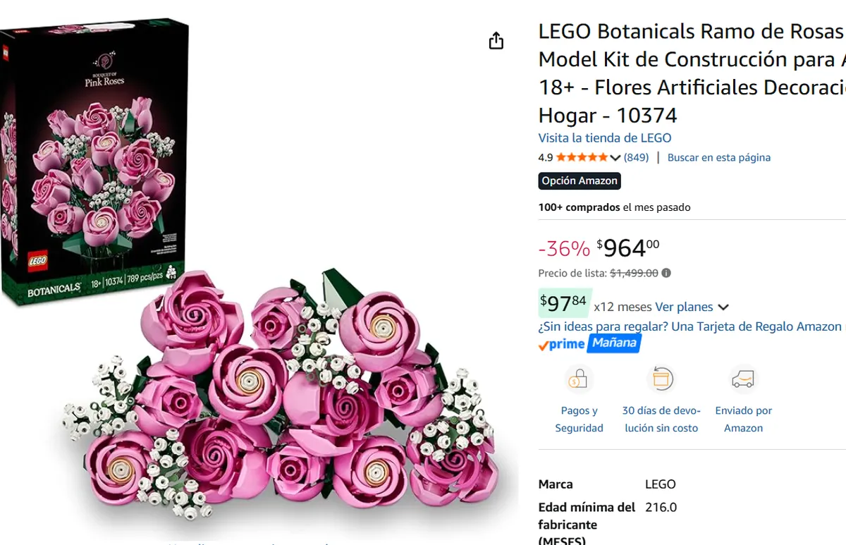 LEGO Ramo de Rosas 