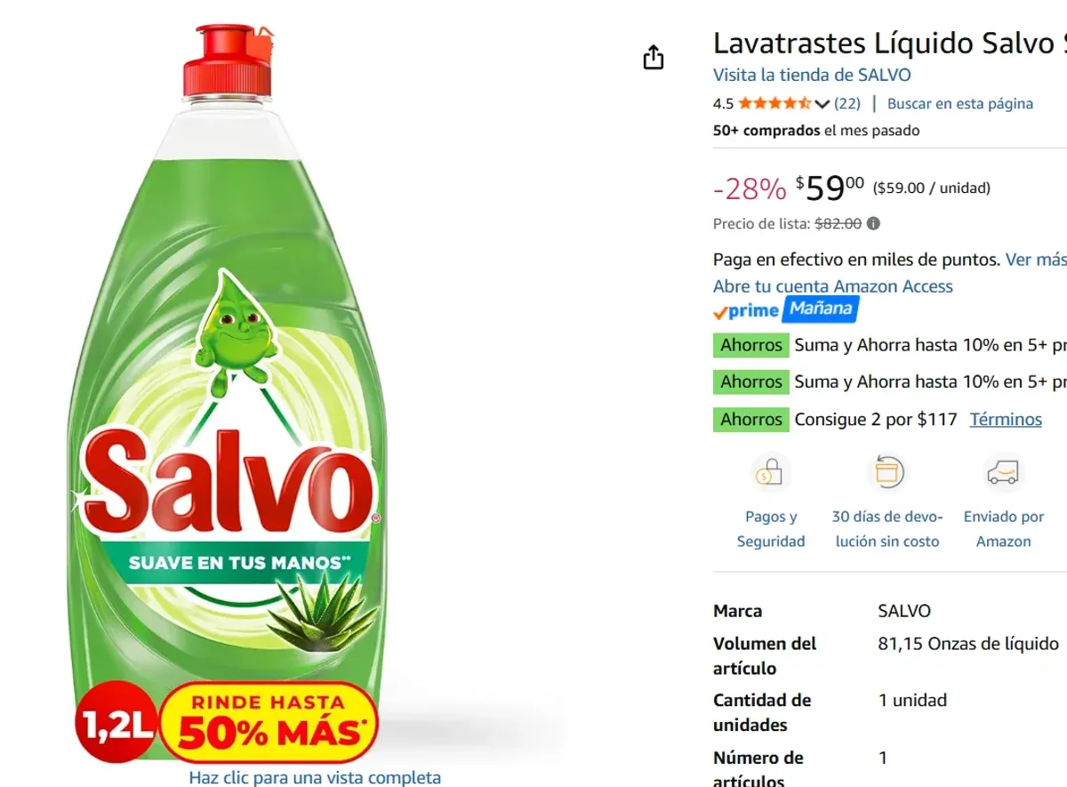 Lavatrastes Líquido 1.2L