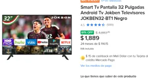Smart Tv Pantalla 32"