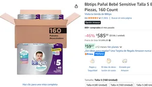 Pañal Bebé Talla 5 160 