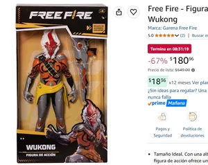 Free Fire - Figura de Acción 12" Wukong