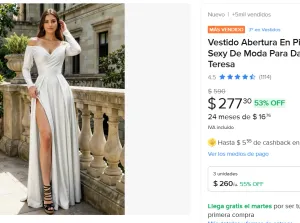 Vestido Abertura En Pierna 