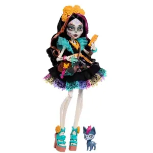 Monster High Muñeca Look Monstruoso Skelita 4+