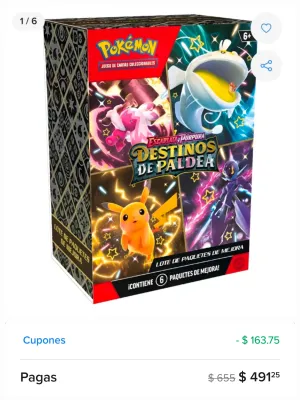 BOOSTER BUNDLE PALDEAN FATES BAJA CON "THEGEEKHAND"