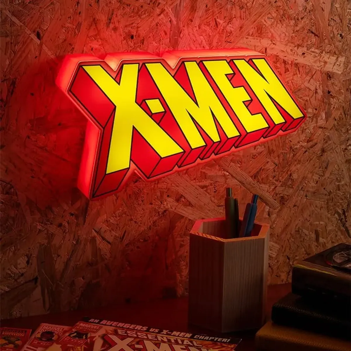 Letrero luminoso para la colección de X Men