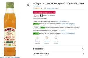 Vinagre de manzana de 250ml