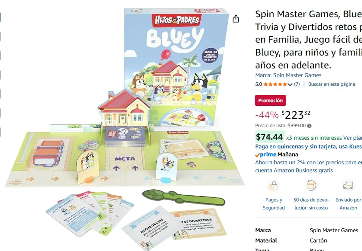 JUEGO DE MESA DE BLUEY