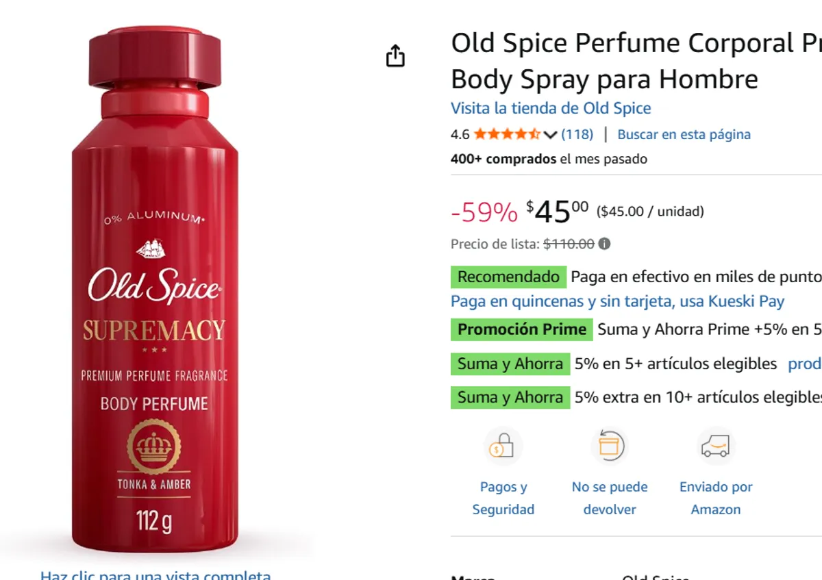 Old Spice spray Corporal 